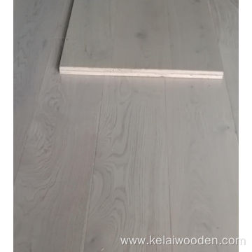 Grey color White Oak engineered wood floor